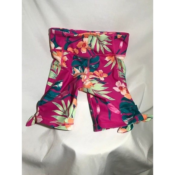 NWOT Old Navy Size 5 XS Girls Active Powersoft Pink Floral Biker Shorts - Picture 5 of 5